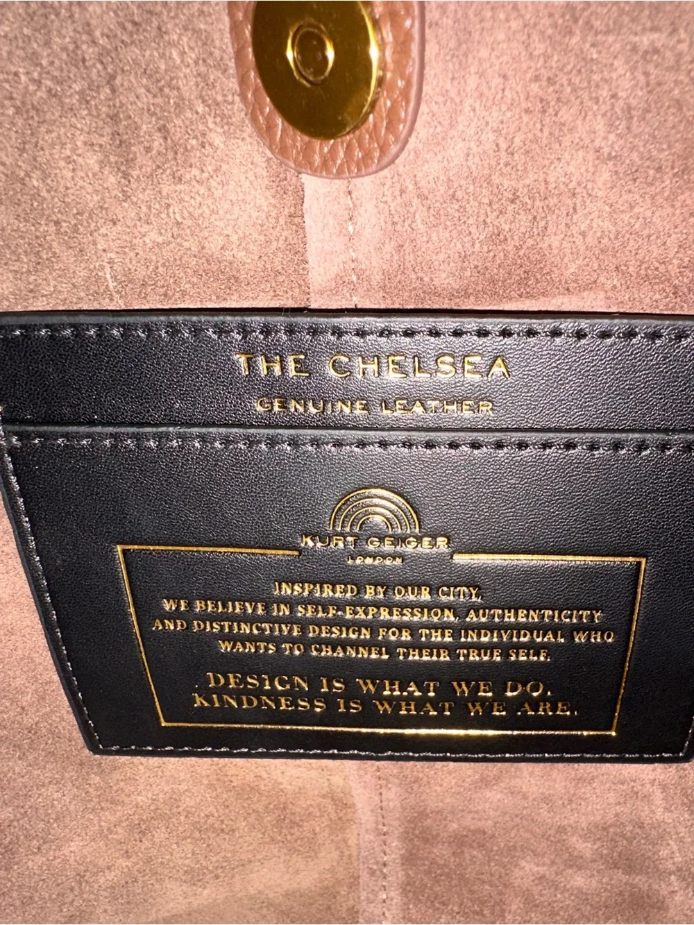 Kurt Geiger Chelsea Medium Chocolate Brown Suede Shoulder Bag